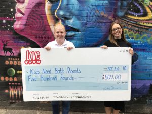 Cheque Presentation - Kids Need Both Parents